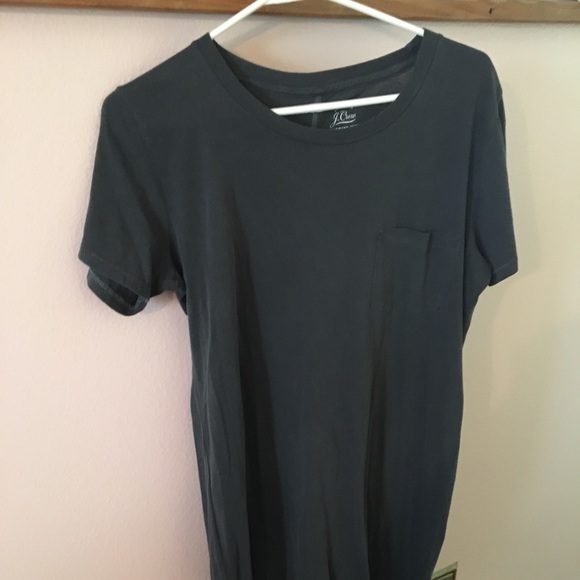 J. Crew Dresses & Skirts - JCrew Garment-Dyed Pocket Tee  Dress nwot sz M